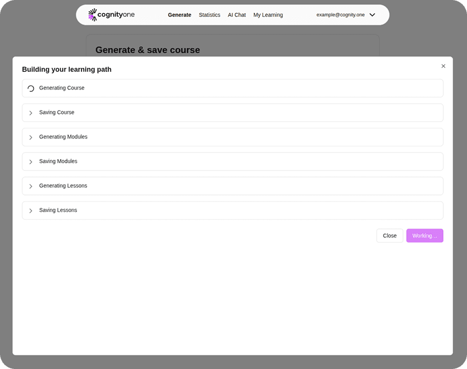 Describe your course