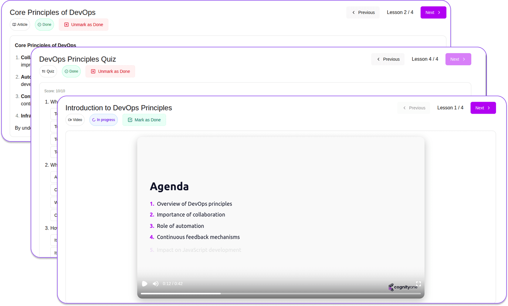 Describe your course